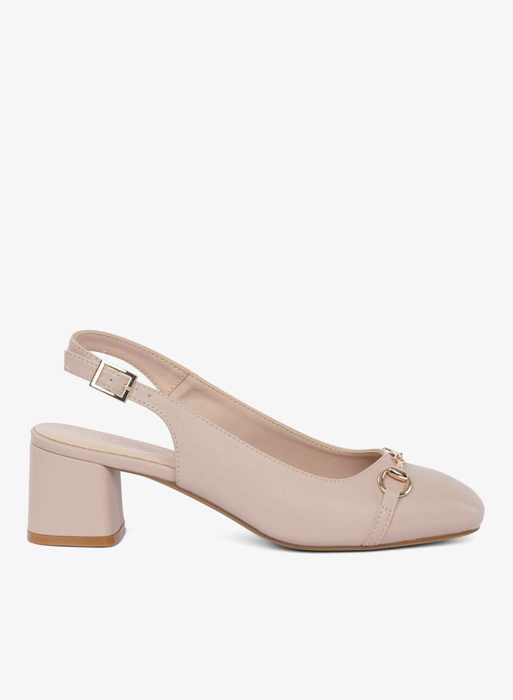 HAYAT Slingback Block Heel Pumps - Image 1
