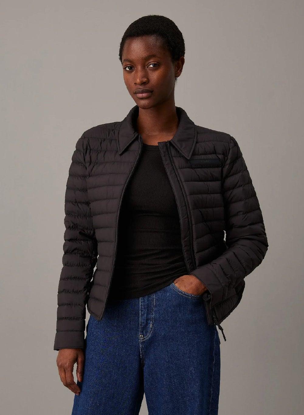 Packable Down Shacket with Recycled Insulation - Image 1