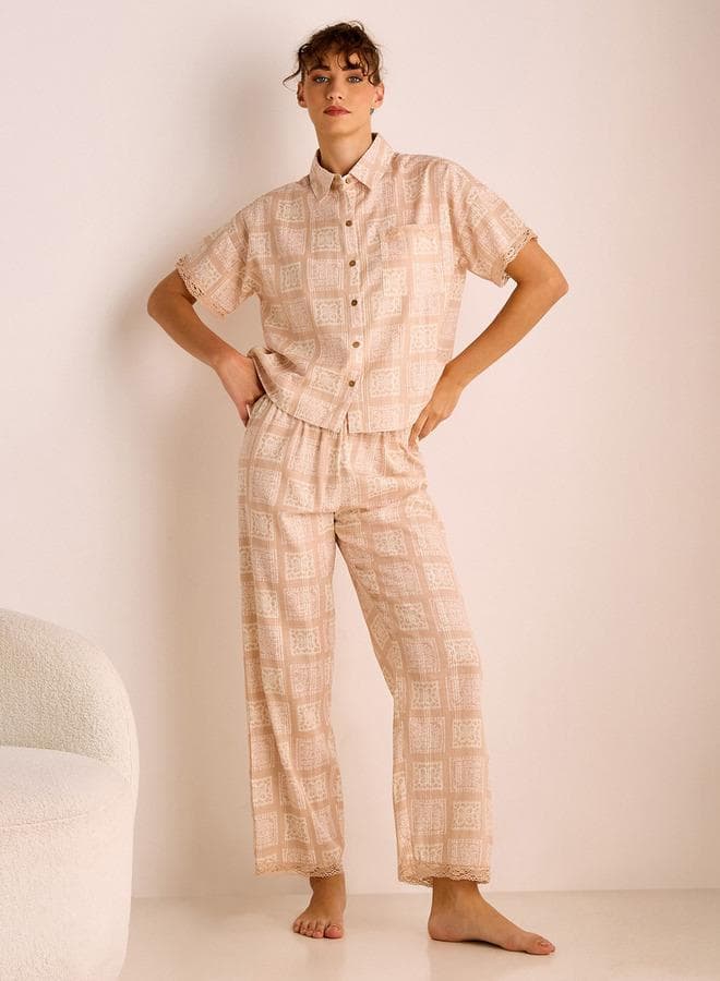 Printed Pyjama Set for Women - Image 1