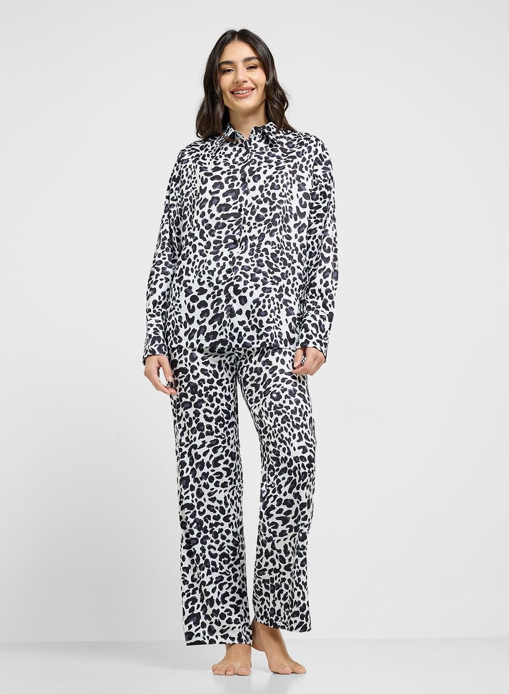 Animal Print Shirt & Pj Set - Image 1