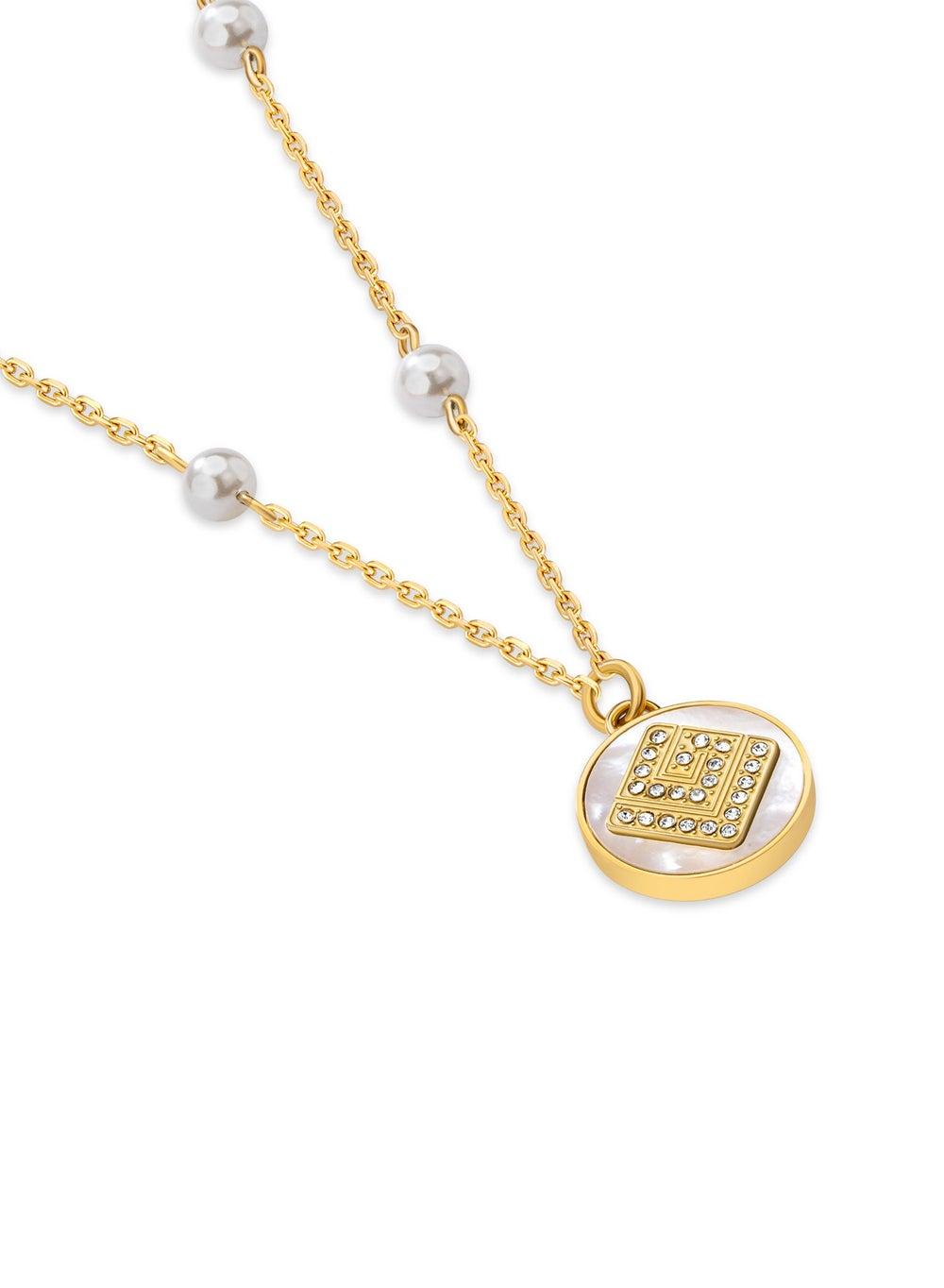Gisele Gold Plated Mother of Pearl Necklace - Image 1