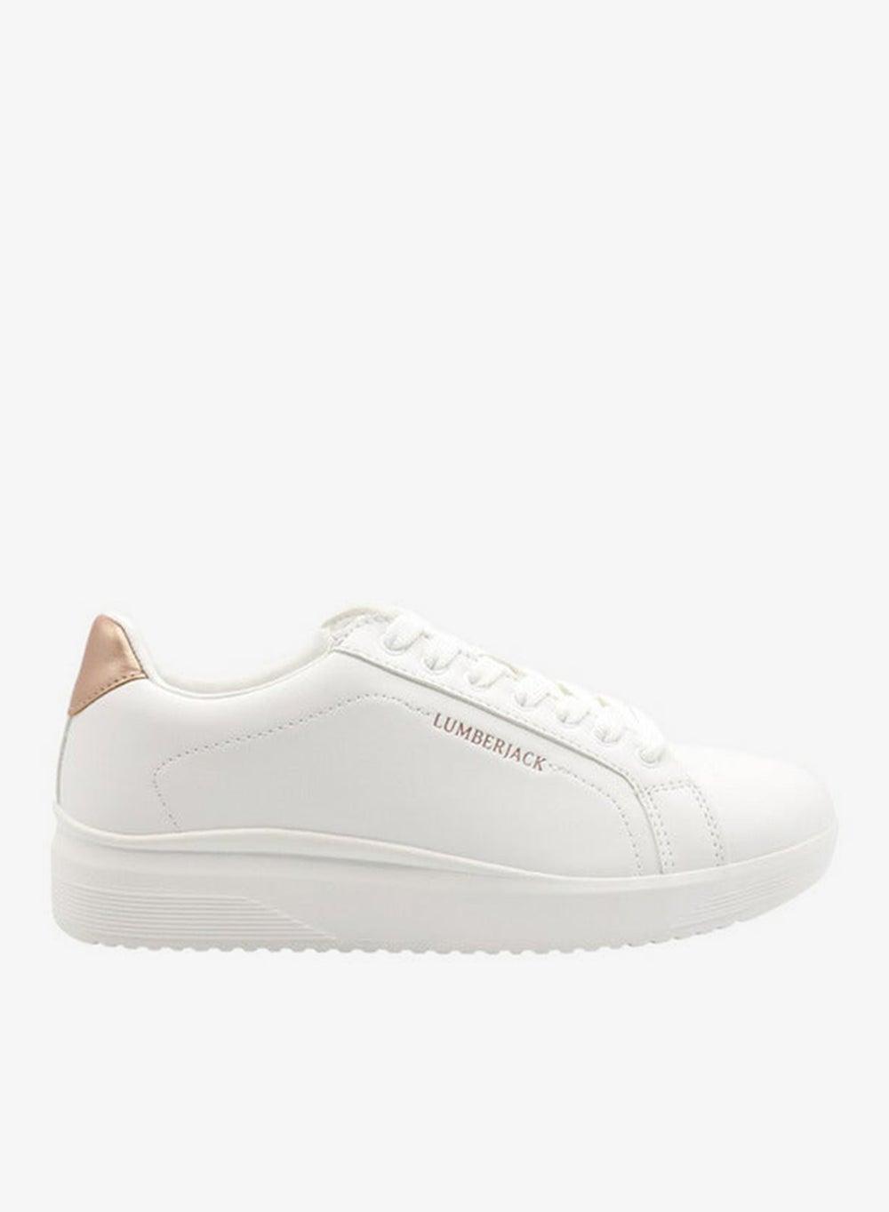 Women's Logo Print Lace-Up Low-Top Sneakers - Image 1