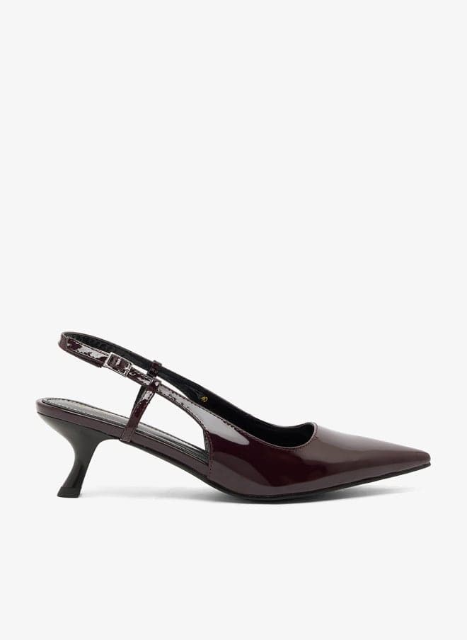 Sling Back Kitten Heel Pumps for Women - Image 1