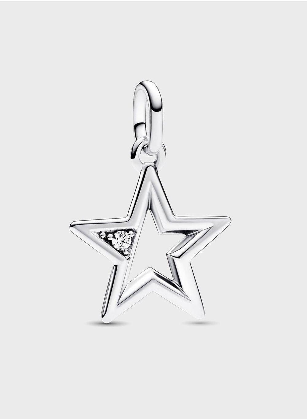 Pandora ME Sparkling Star Sterling Silver Medallion Charm - Image 1