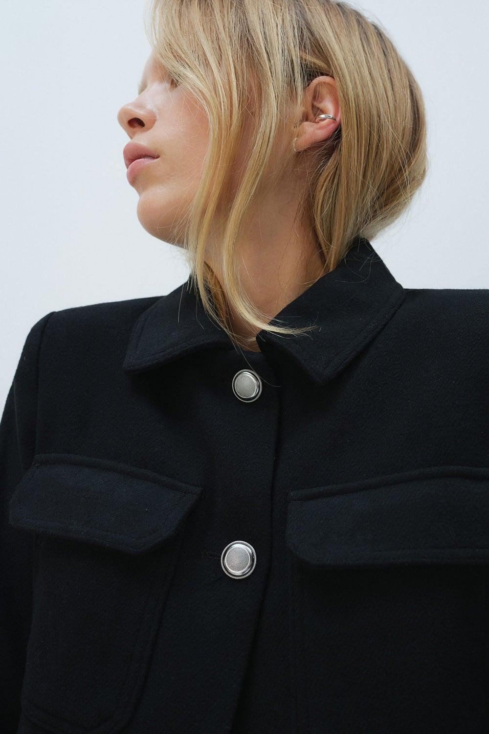 Brushed-Finish Jacket with Flap Pockets - Image 1