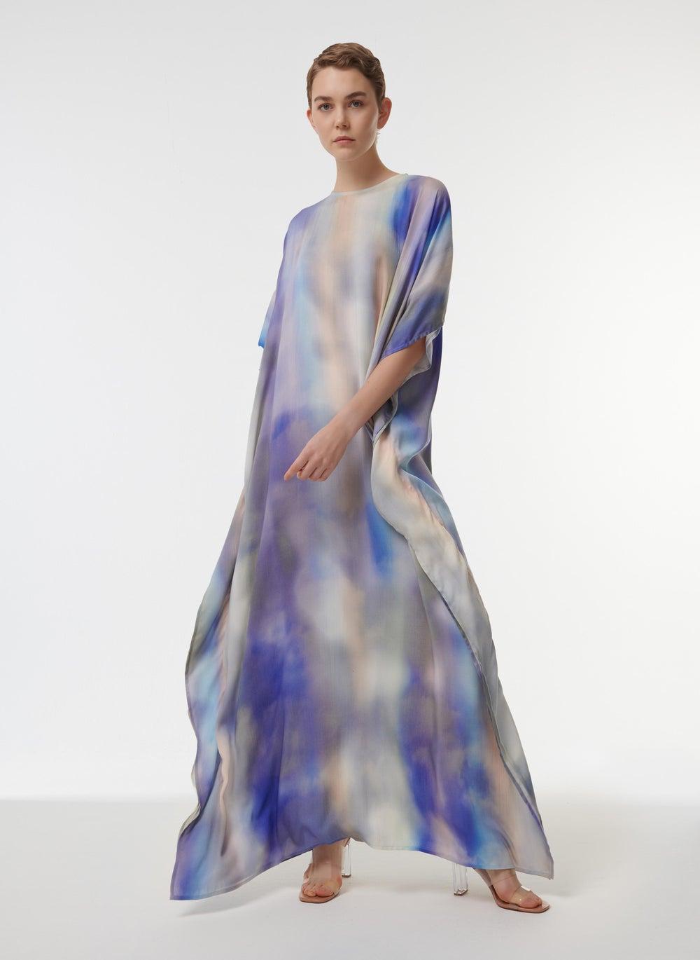 Dappled Printed Kaftan for Effortless Summer Dressing - Image 1