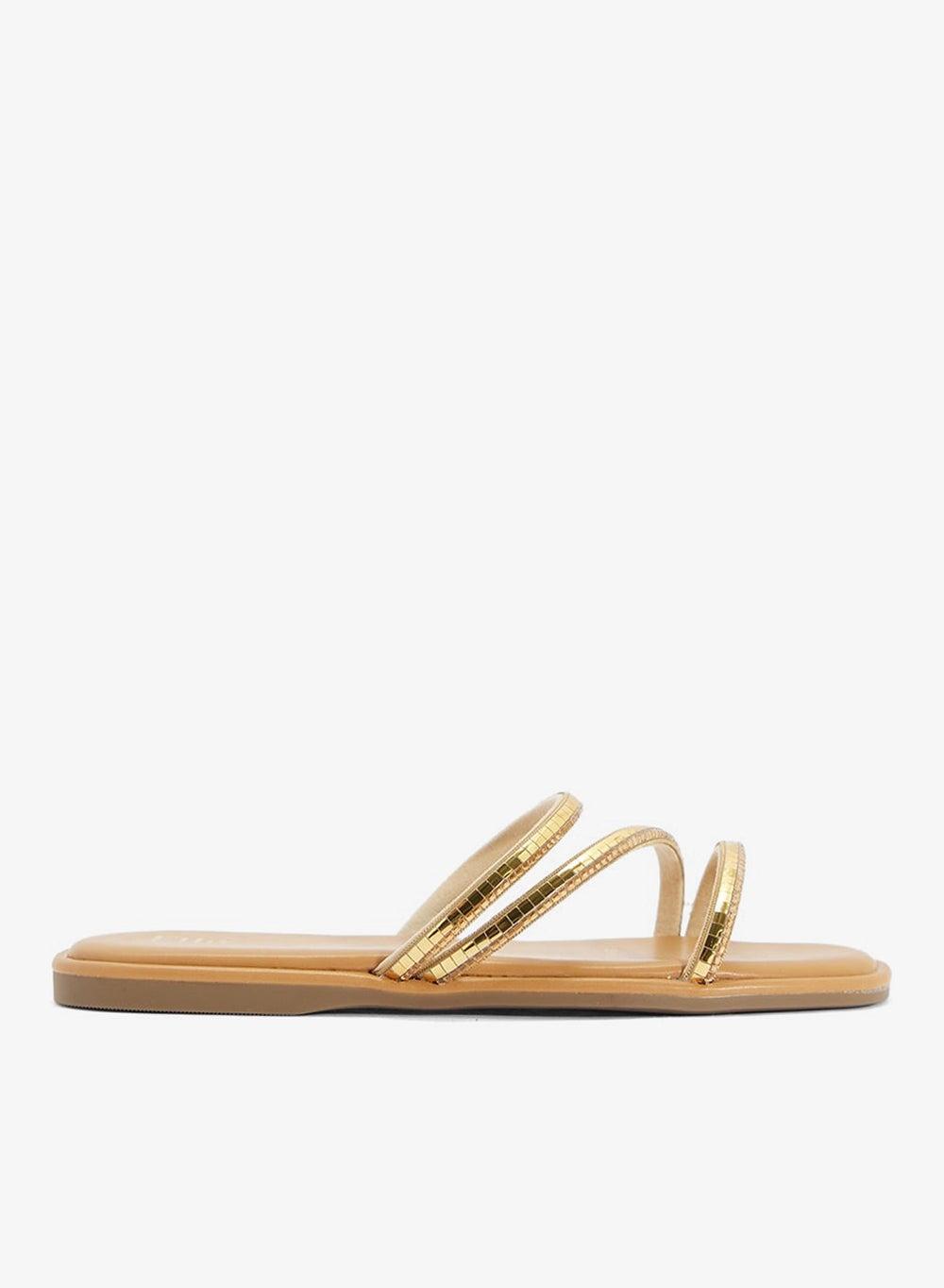 Triple Strap Casual Flat Sandals for Women - Image 1
