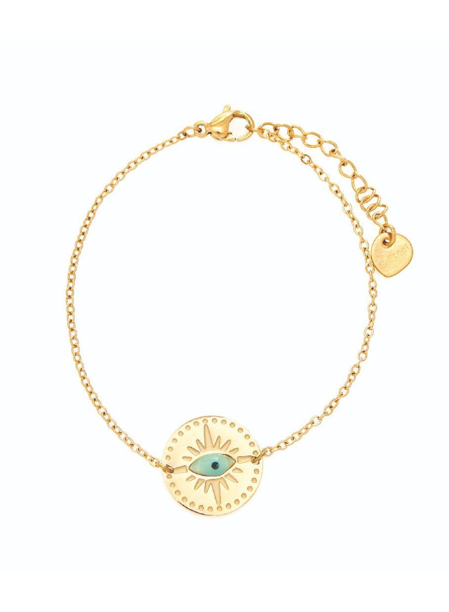Evil Eye Pendant Bracelet for Everyday Layering - Image 1