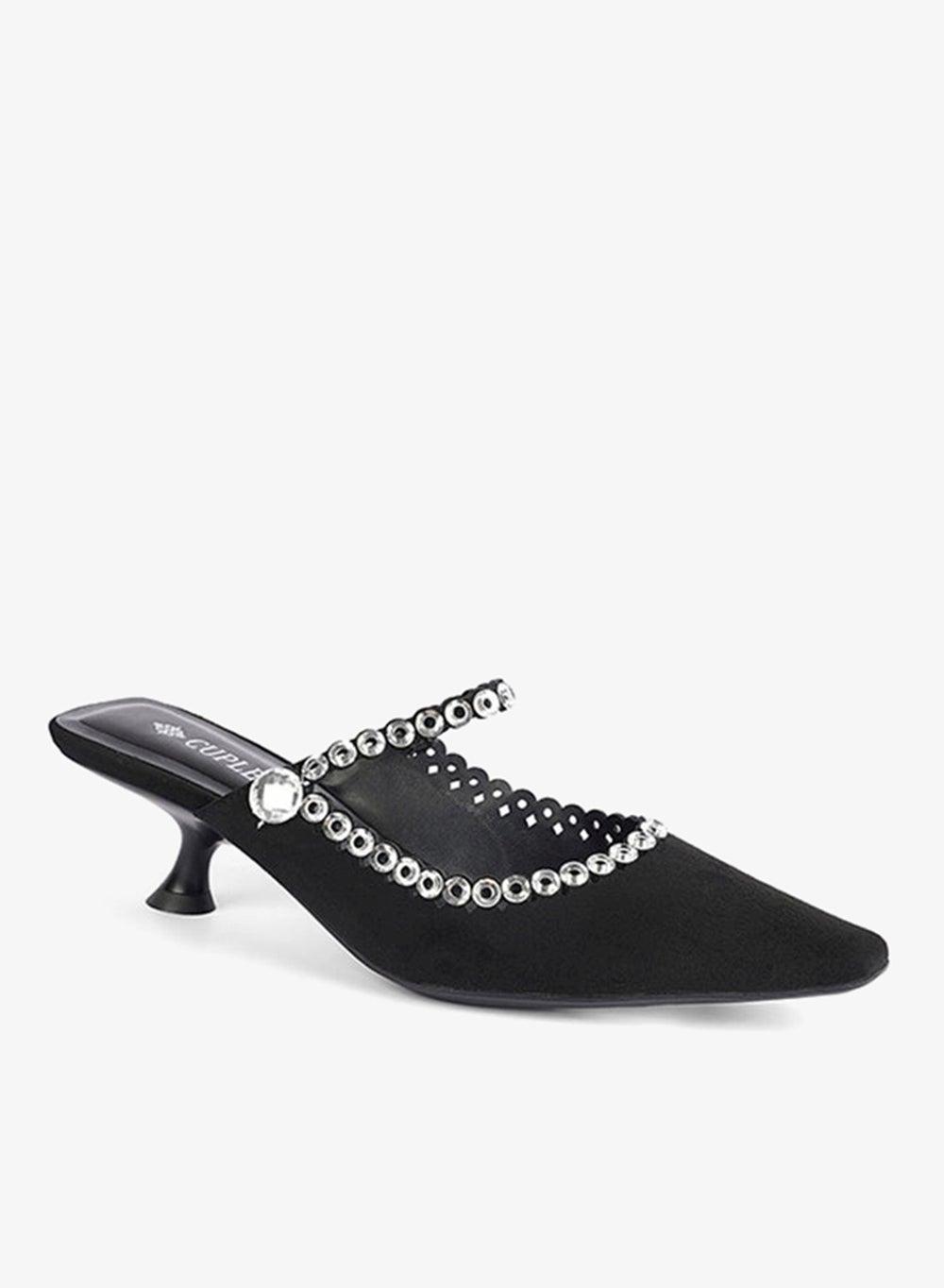 Ladies Embellished Slip-On Mules - Image 1