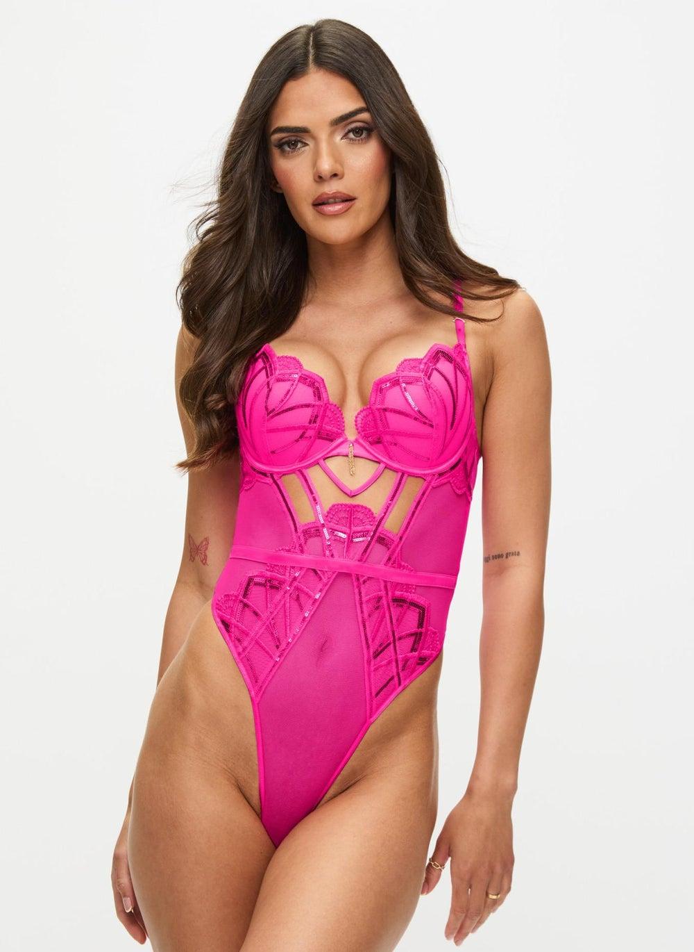Desiring Decadence Padded Body in Bright Pink - Image 1