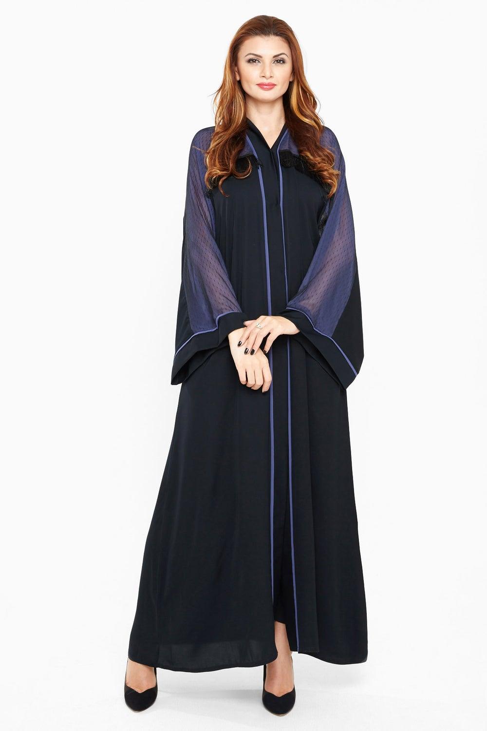Premium Nida Abaya with Matching Hijab AJ417A - Image 1