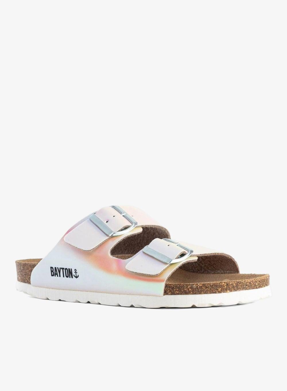 Atlas Flat Sandals with Cork Sole - Image 1