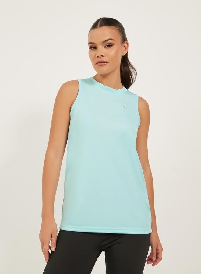 Logo Detail Racerback Tank Top - Image 1