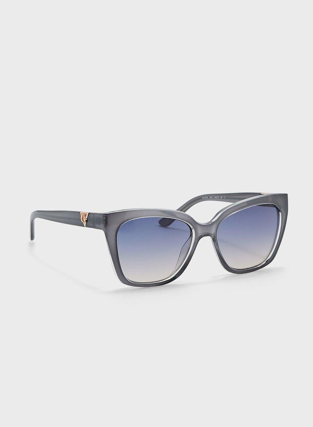 Gradient Oversized Rectangle Sunglasses - Image 1