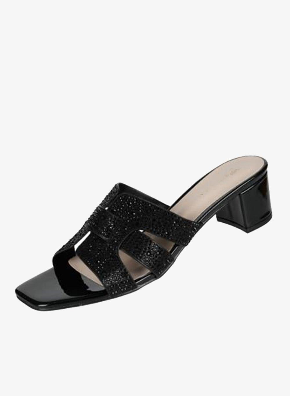 Zayna 221-248 Black Block Heel Sandals 18F8827-215 - Image 1