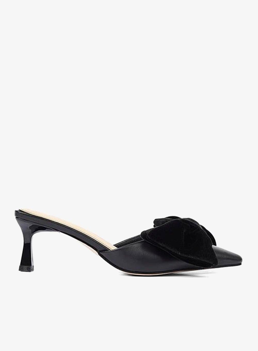 Mesh Bow Mule Heels - Image 1