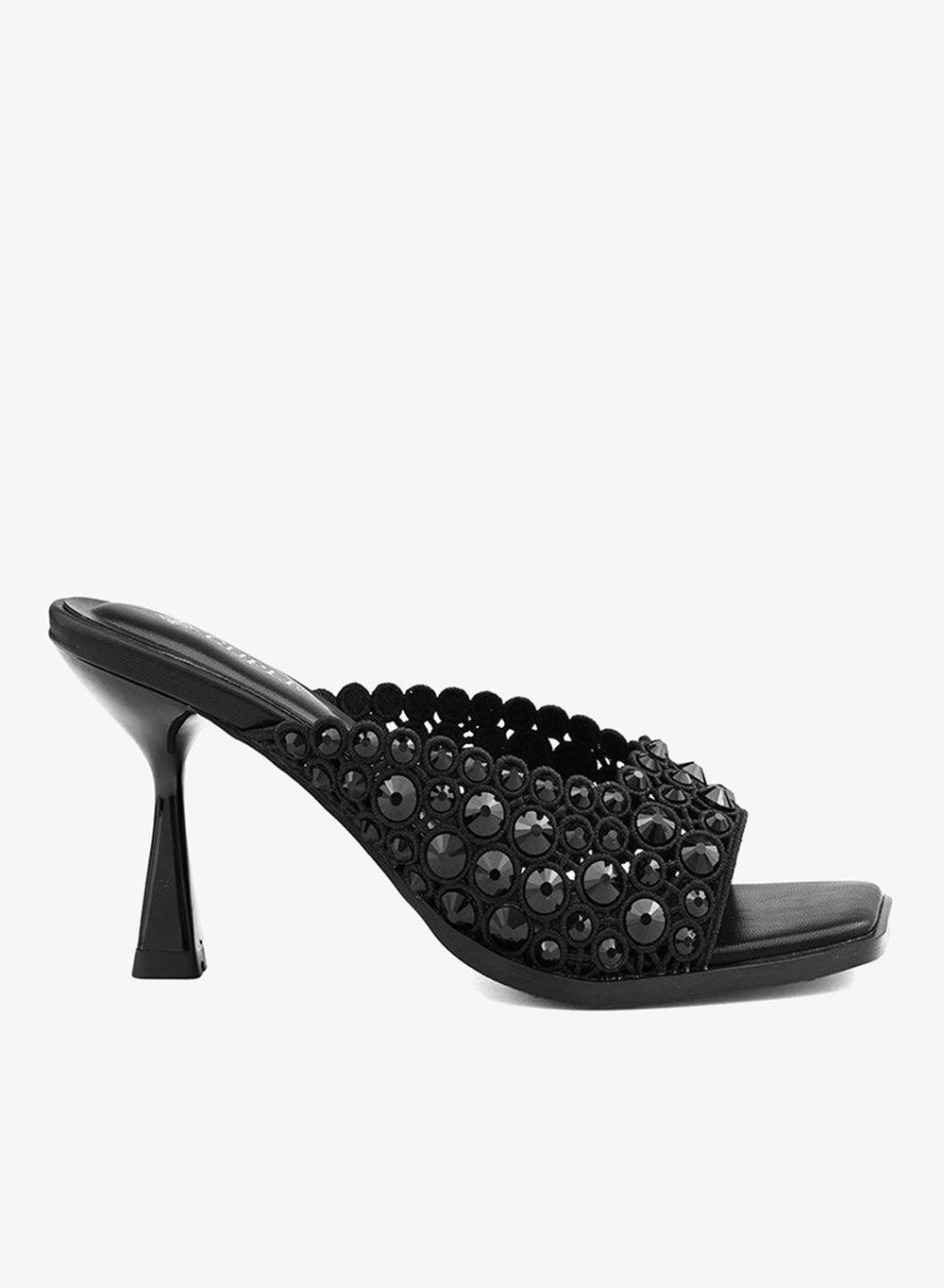 Women's Embellished Pointed Stiletto Heel Sandals - Image 1