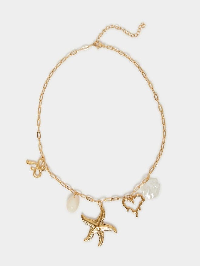 Styli Sea Charm Link Necklace with Lobster Clasp - Image 1