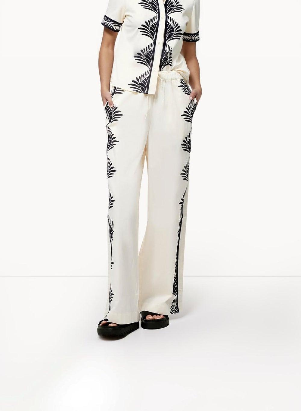 Nola Alexis Printed High-Waisted Trouser - Image 1