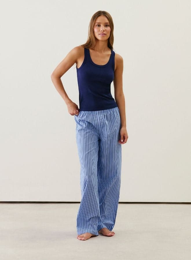Cotton Striped Pyjama Pants - Image 1