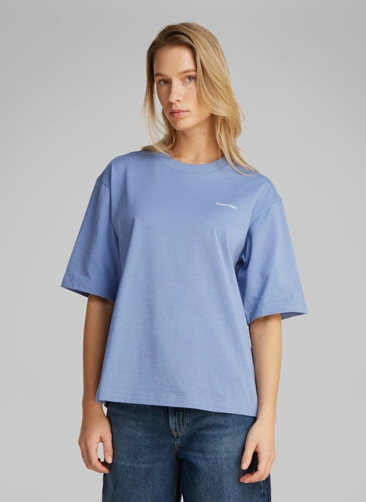 Calvin Klein Jeans Crew Neck Cotton Jersey T-Shirt - Image 1