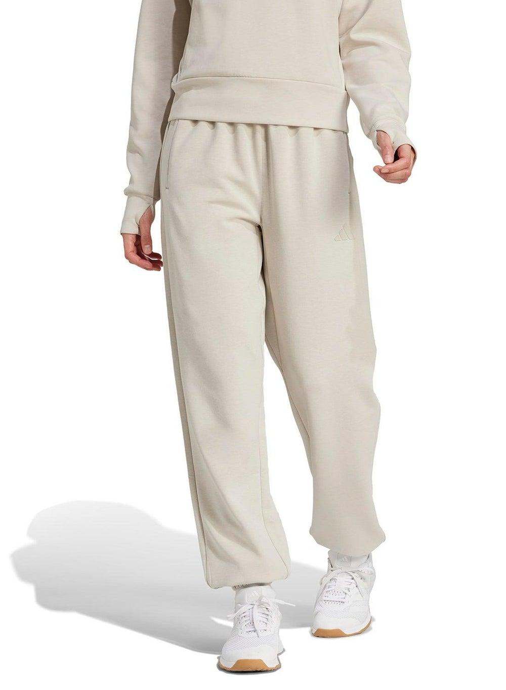Adidas D4T Knit Beige Training Pants for Women - Image 1