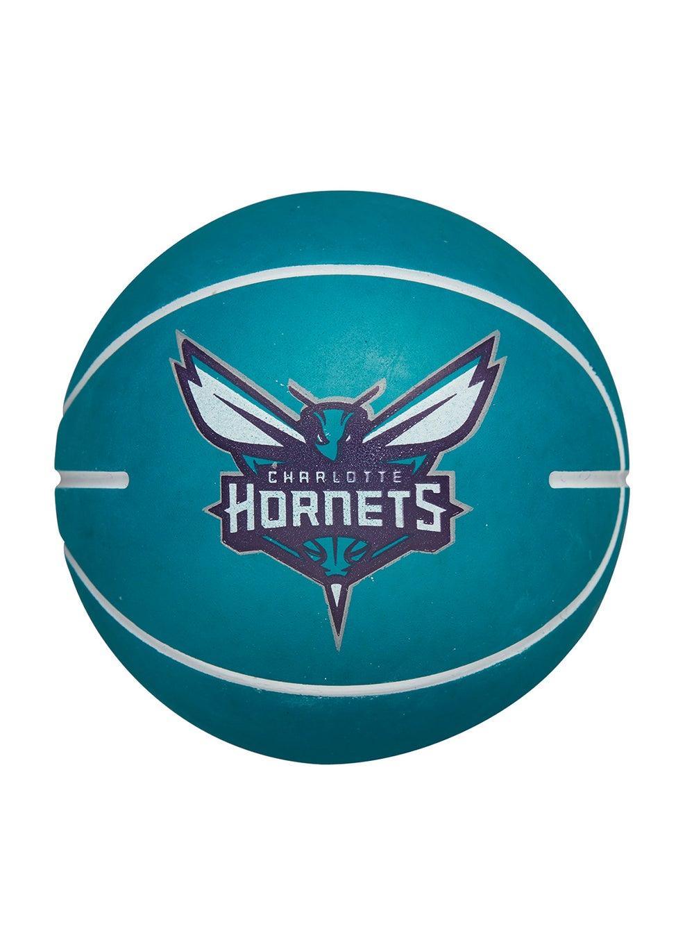 NBA Mini Dribbler Basketball - Charlotte Hornets Blue - Image 1