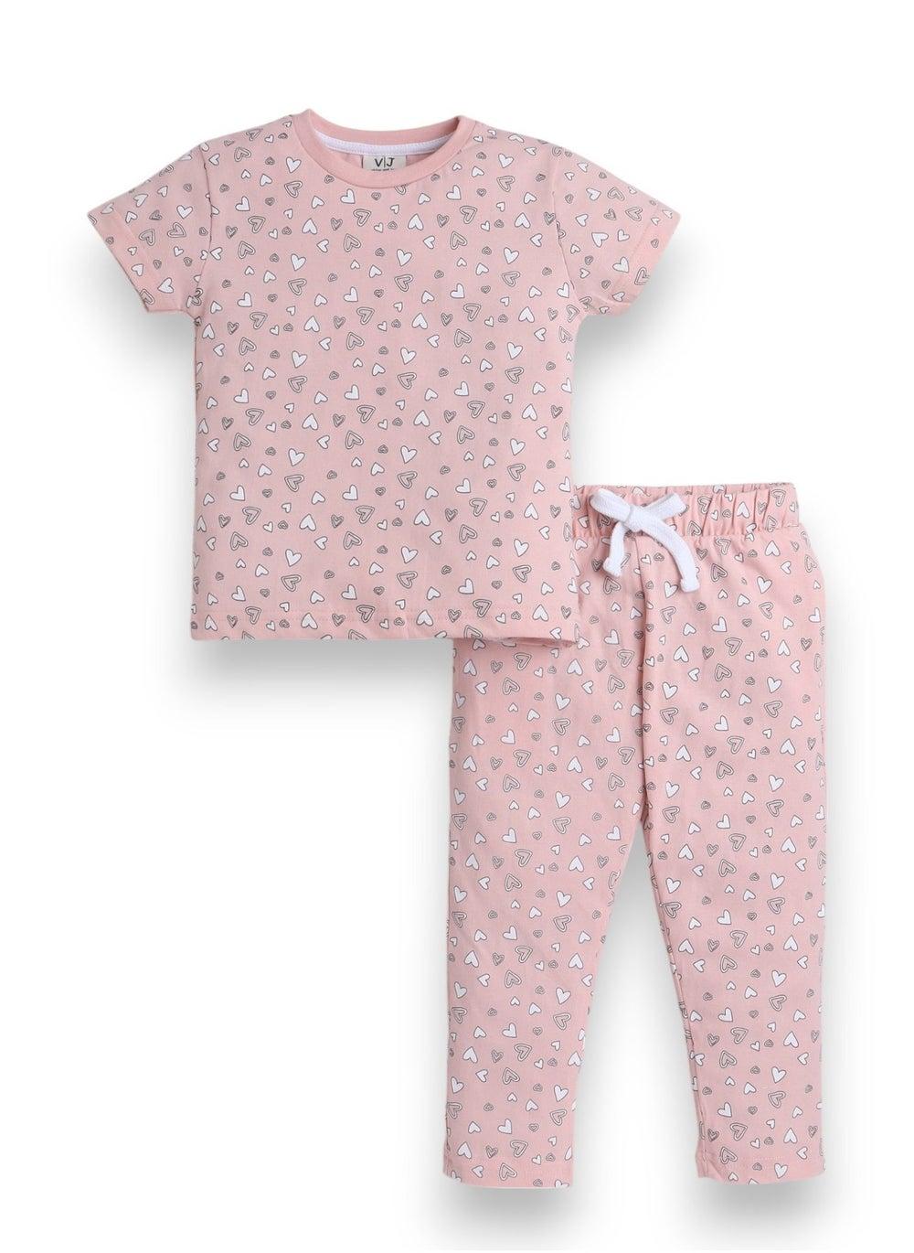 Victor and Jane All-Over Printed Cotton Pyjama Set - Image 1