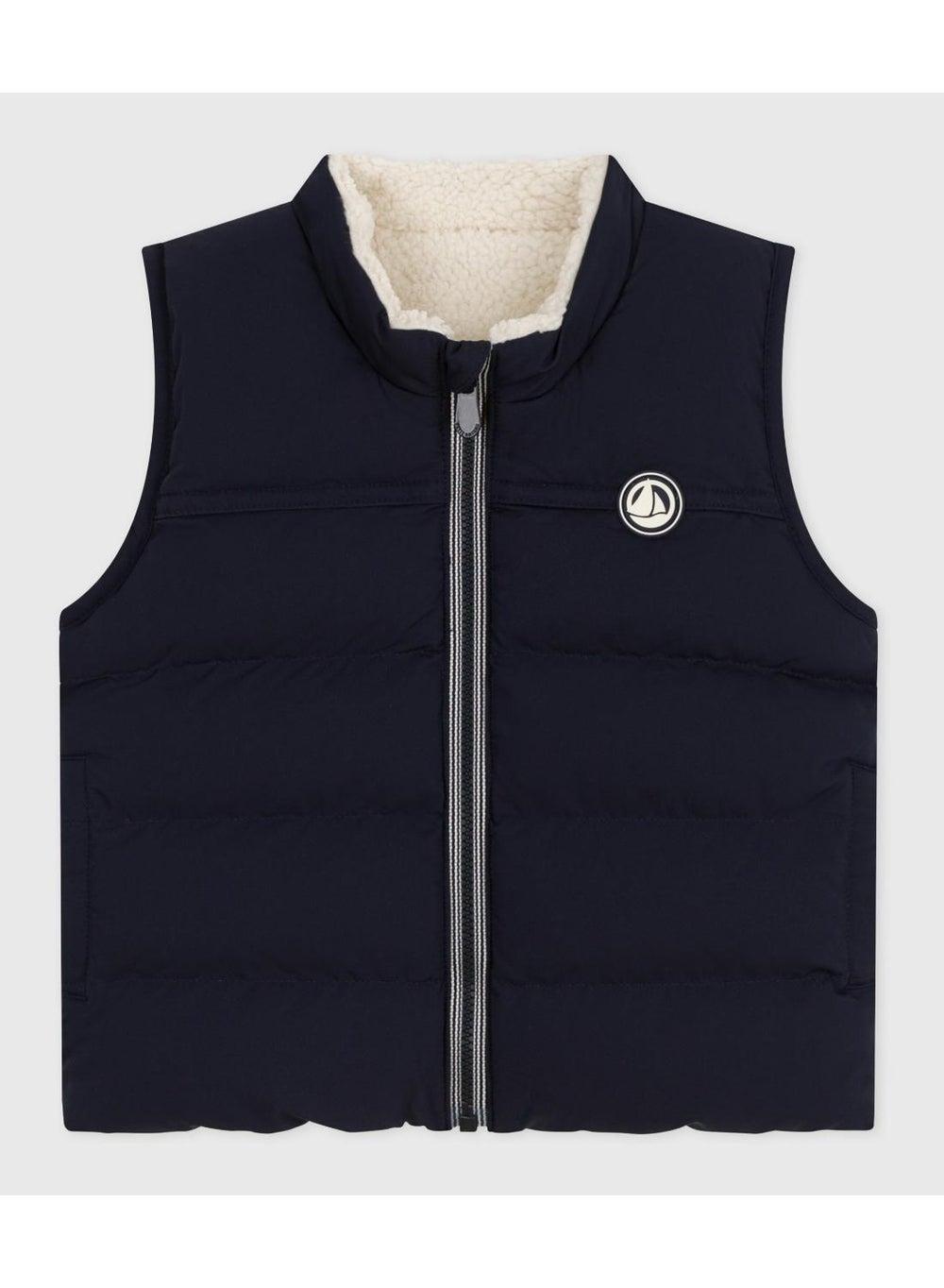 Baby Reversible Sleeveless Puffer Jacket - Image 1