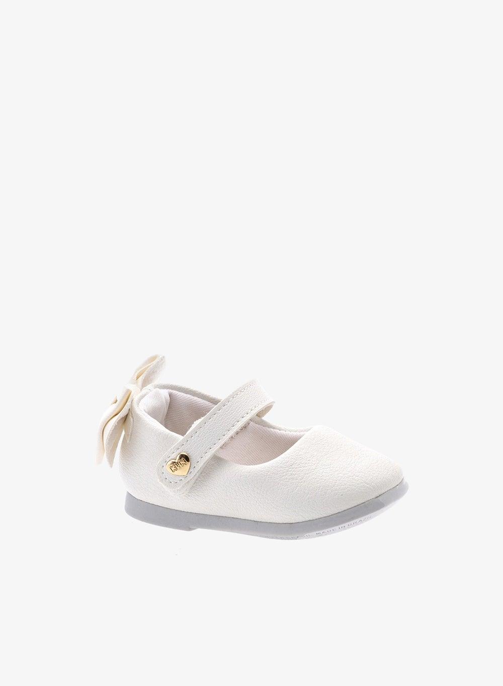 KLIN Sapatilha Princesa Branco Baby Girls Flats - Image 1