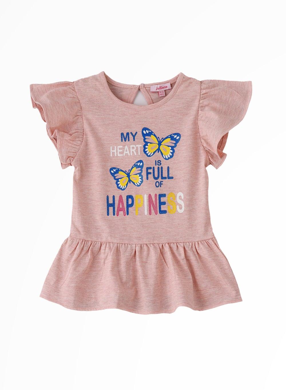 Sunshine Squad Girls' Cotton Tees for Summer Play - Image 1