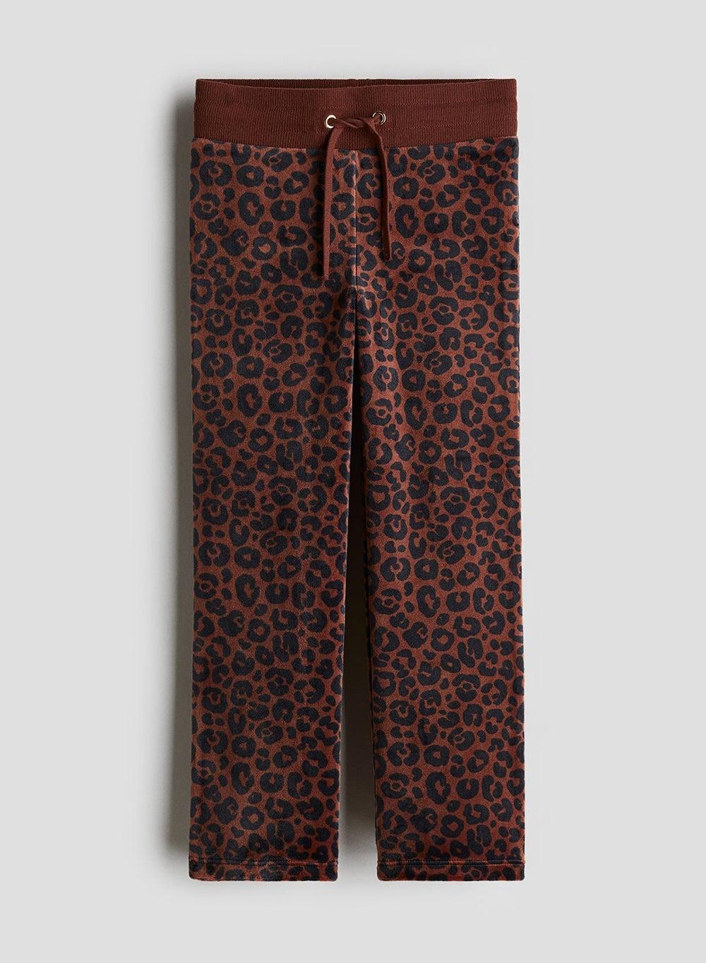 Girls Soft Velour Trousers with Drawstring Waist - Image 1