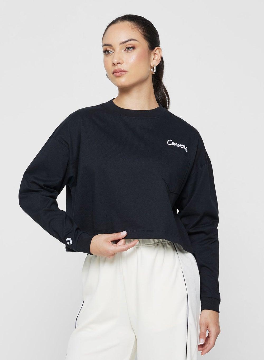 Fashion Crop Pocket Top with Relaxed Fit - Image 1