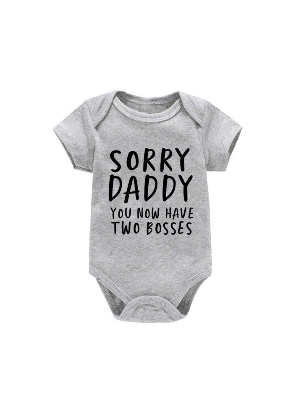Sorry Daddy You Now Have Two Bosses Baby Romper - Image 1