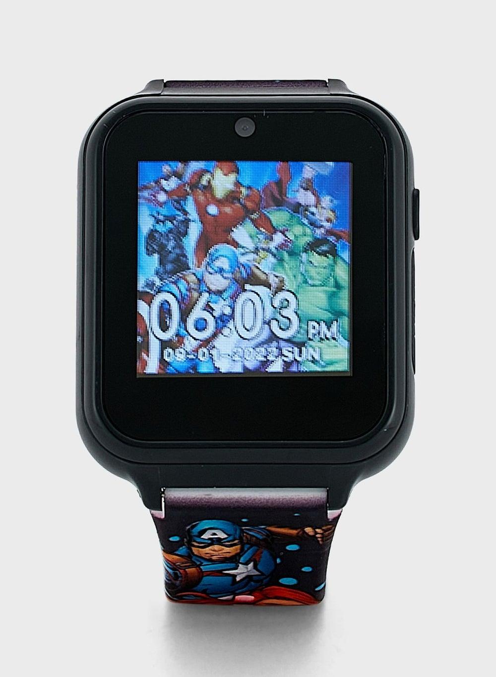 Avengers Boys Smart Watch AVG4597ARG with Printed Silicone Strap - Image 1