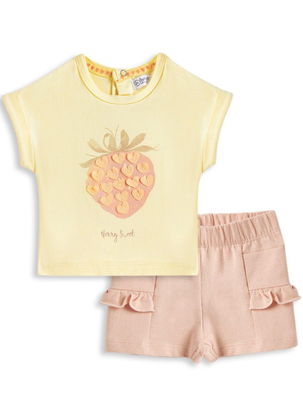 Dirkje Girls 2 Piece Top and Shorts Set - Image 1
