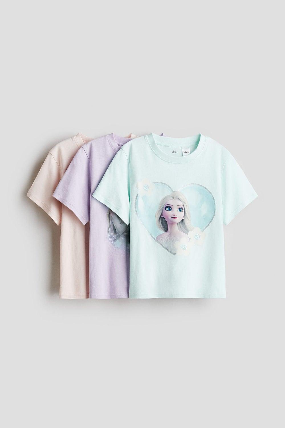 3-Pack Printed Jersey Tops for Girls - Image 1