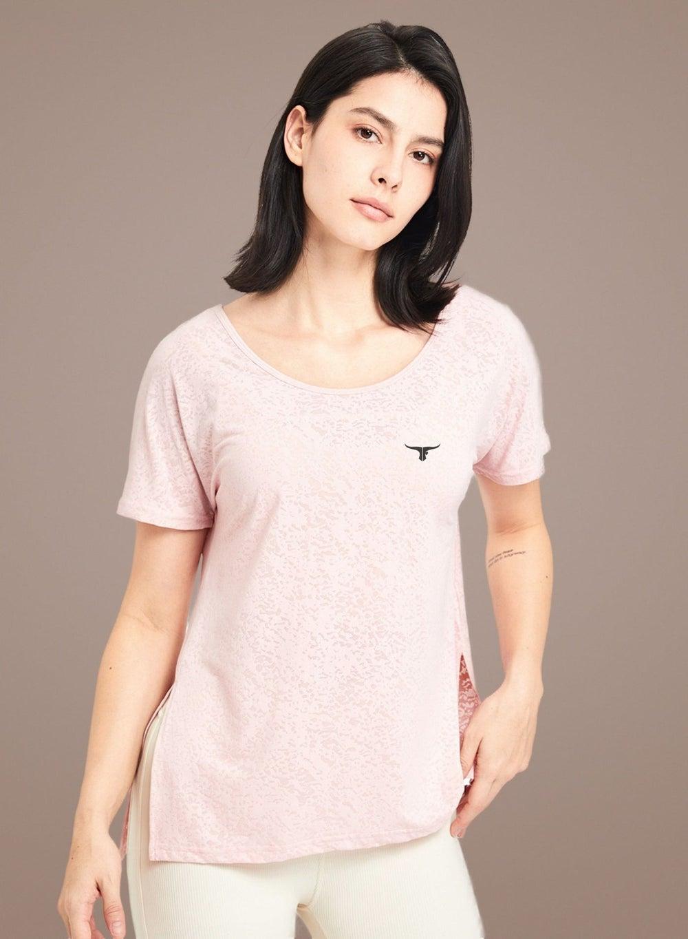THUGFIT LeapSweep Pink Ladies T-Shirt - Image 1