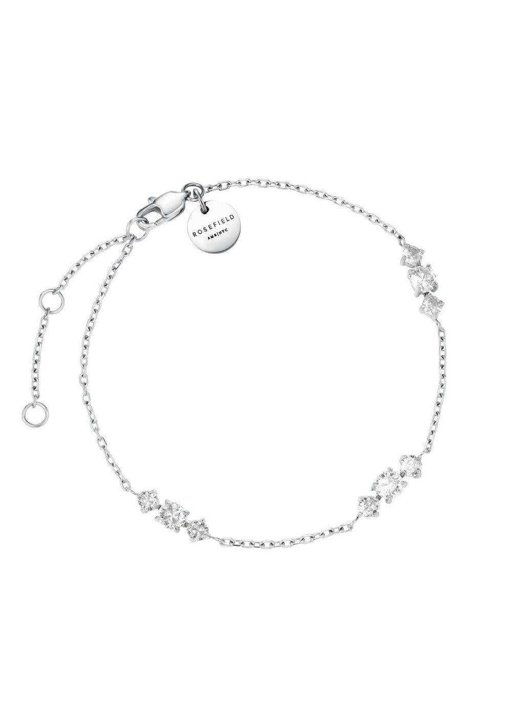 Rosefield Triple Crystals Silver Bracelet JBTCS-J1021 - Image 1