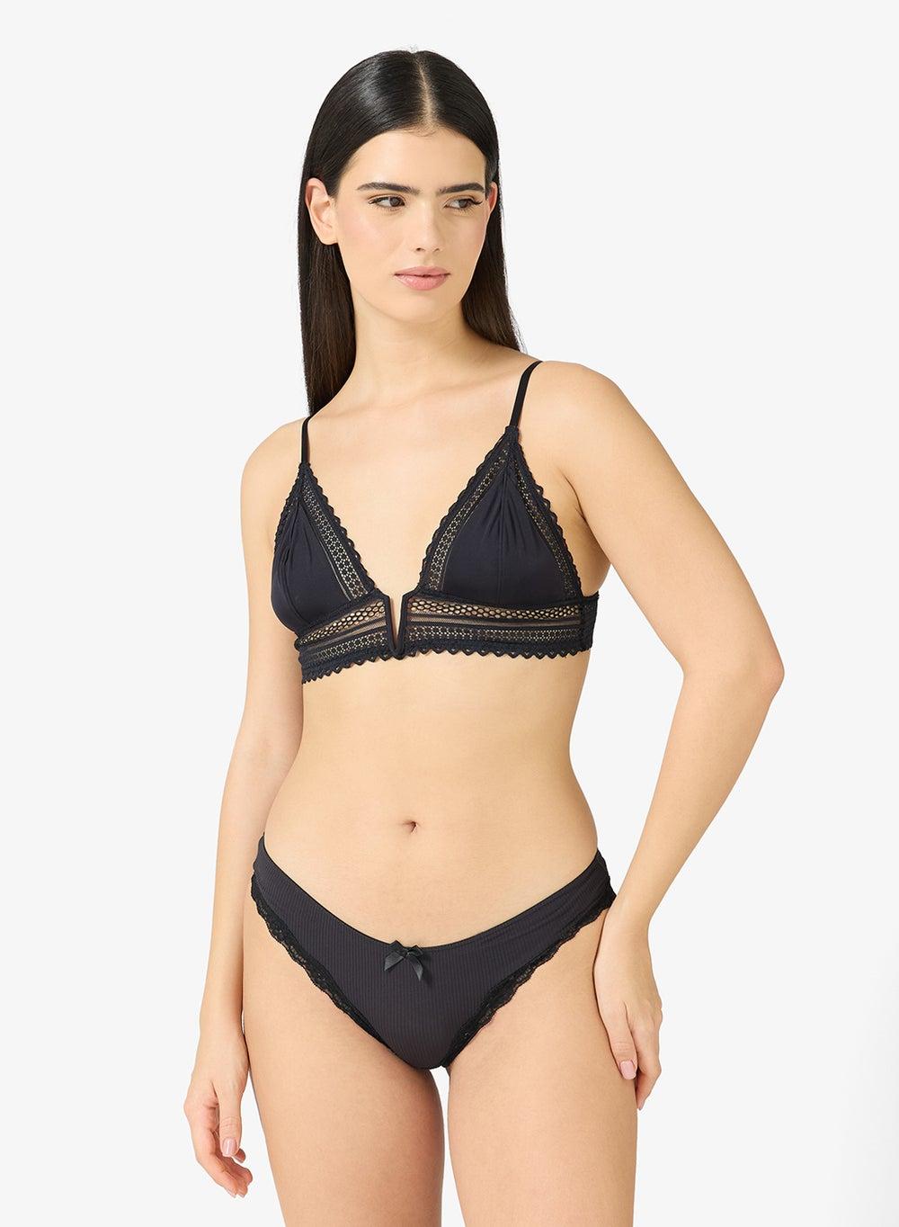 Lace Detail High Waist Cheekini - Image 1