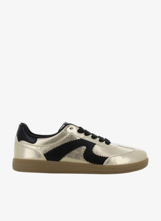 SJ Women's Panelled Lace-Up Low-Top Sneakers - Image 1