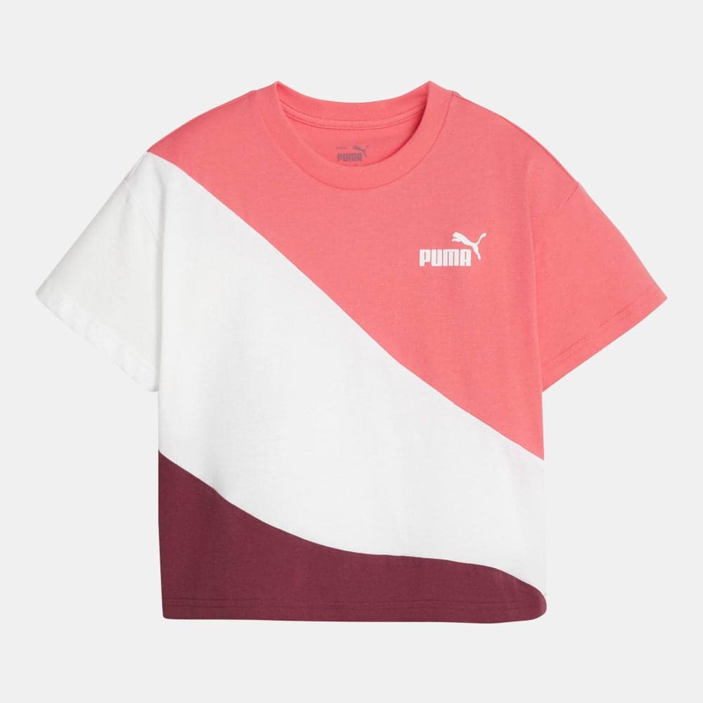 Kids' Power Cat Colourblock T-Shirt - Image 1