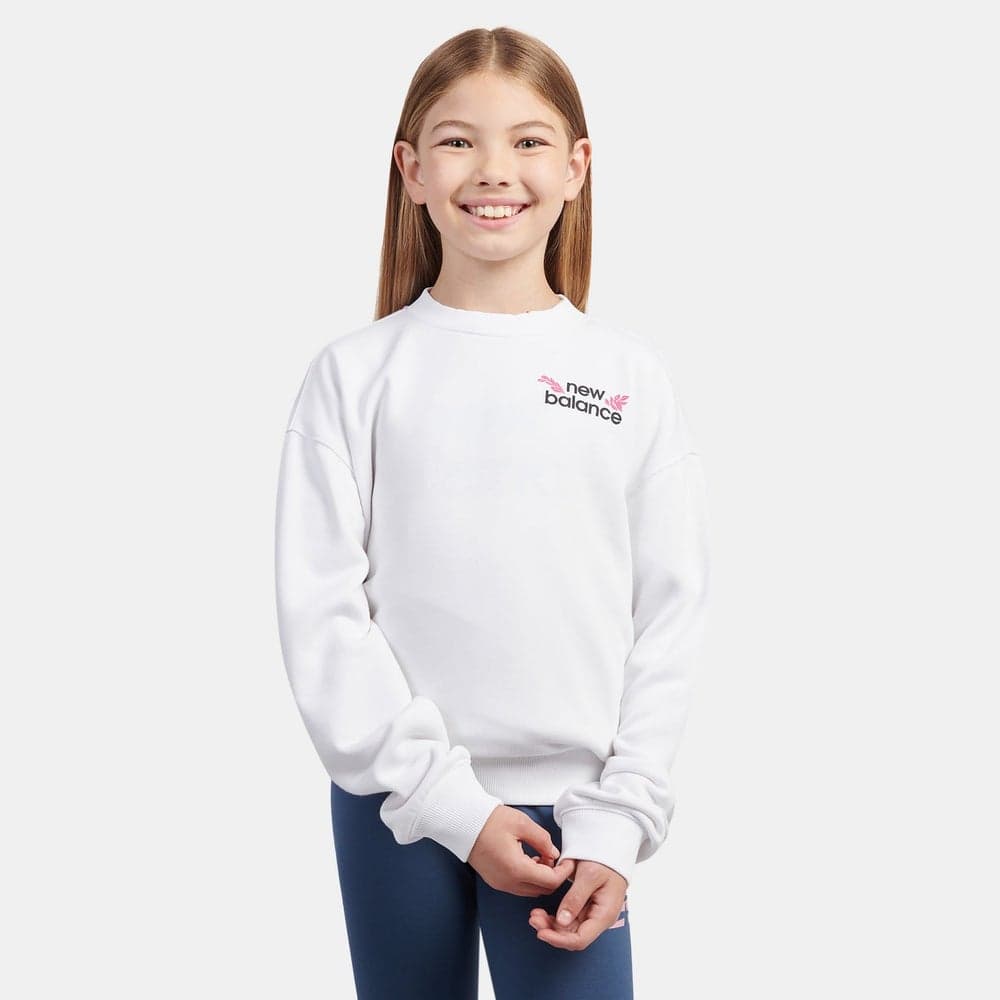 Kids' Floral Back Graphic Cotton T-Shirt - Image 1