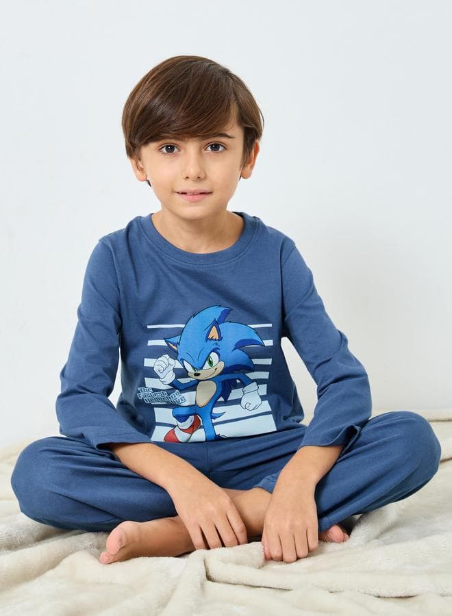 Styli Boys Sonic Print Pyjama Set 21139335 - Image 1