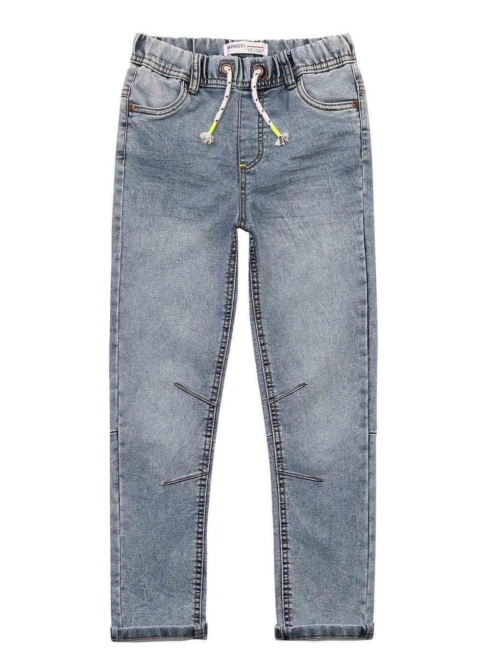 Boys Light Blue Knitted Denim Jeans - Image 1
