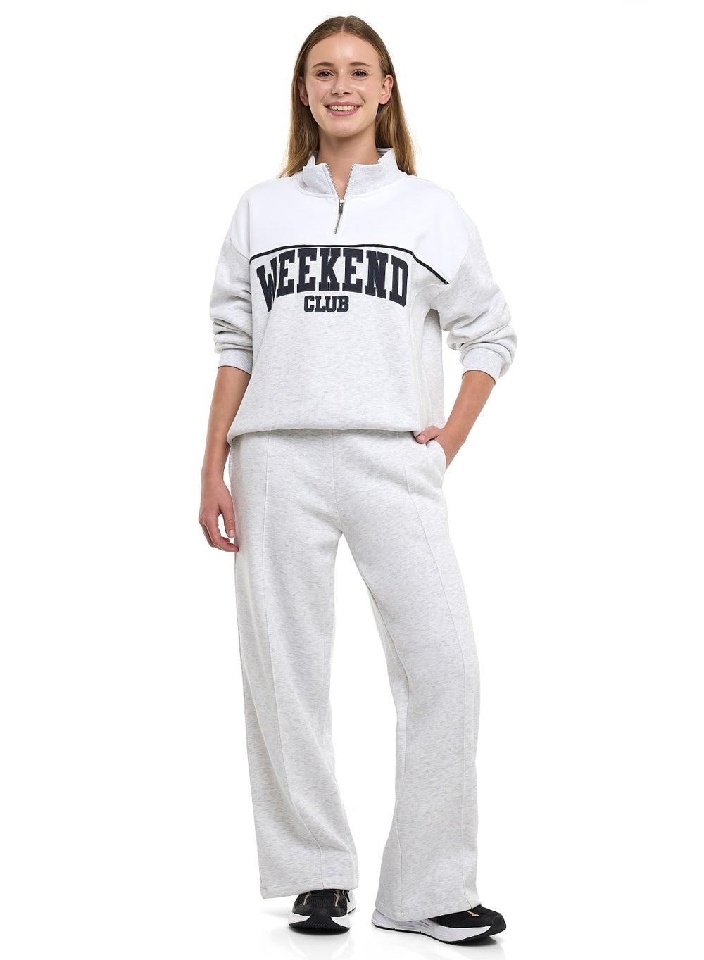 Weekend Club 100% Cotton Pullover & Jogger Set - Image 1