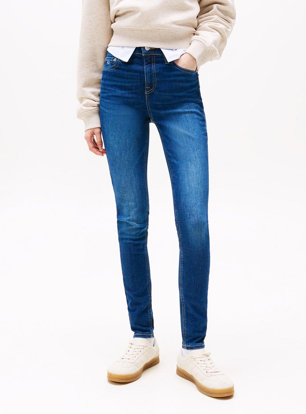 Nora Mid Rise Skinny Jeans with Stretch Denim - Image 1