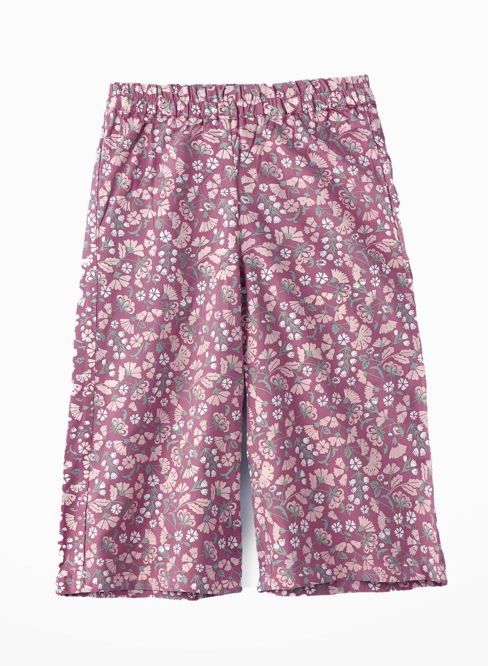Girls' Viscose Floral Harem Pants for Easy All-Day Comfort - Image 1