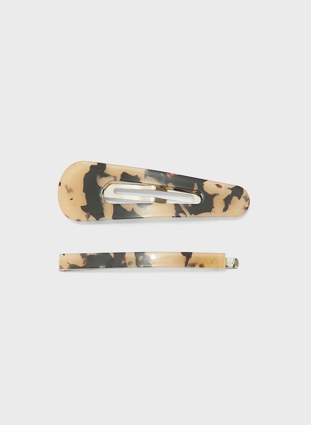 Kids 2 Pack Resin Hair Clips - Image 1