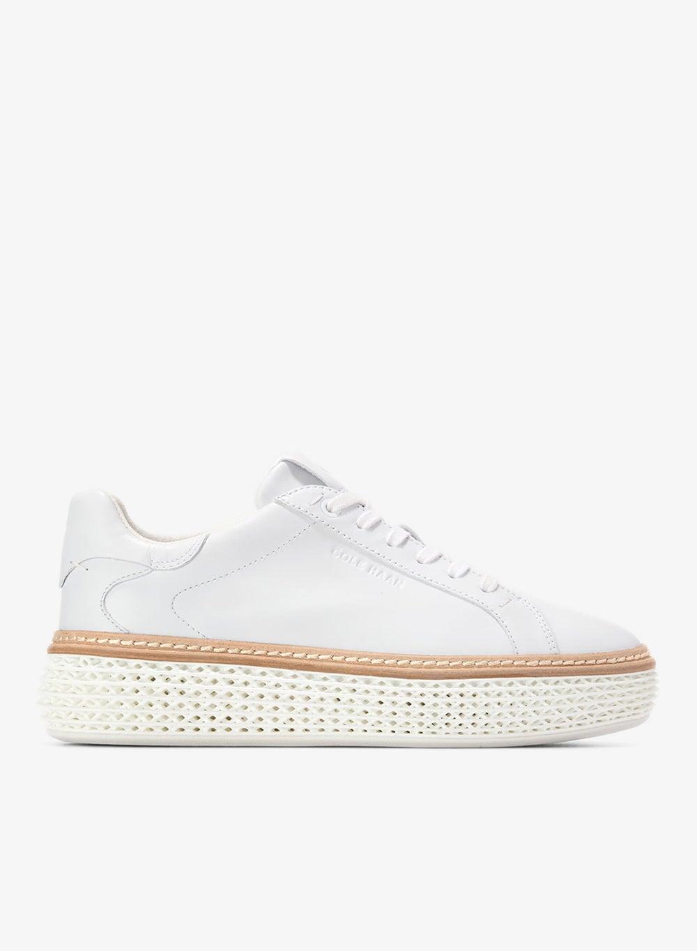 Women's GrandPro Court SKYWEAVE White Low-Top Sneakers - Image 1